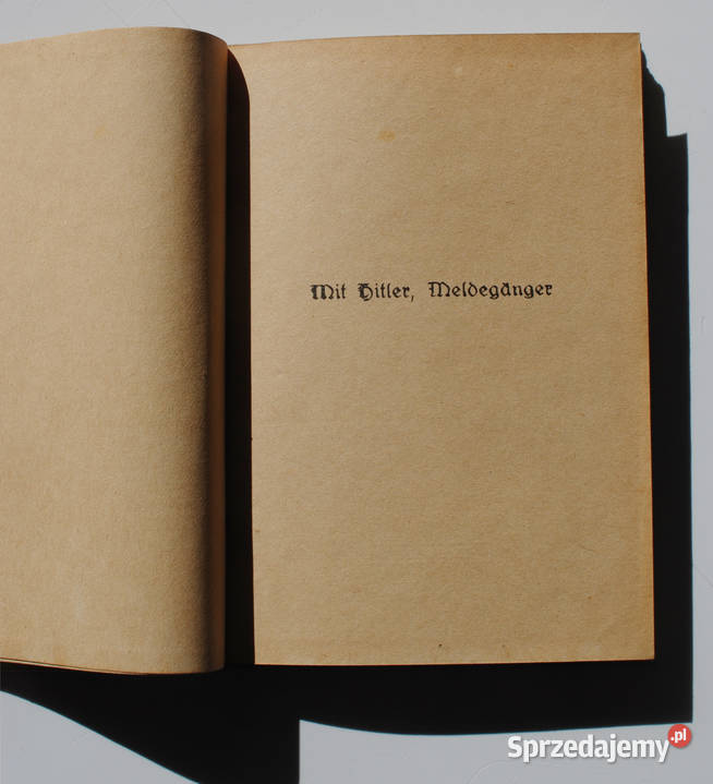 Mit Hitler Meldegnger 191418 Gdynia