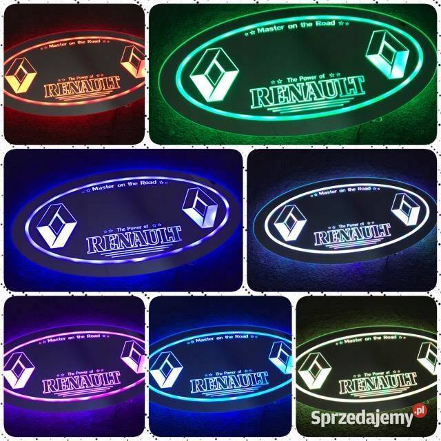 Lustro LED RENAULT 24v TIR podświetlane świecące Kobierno