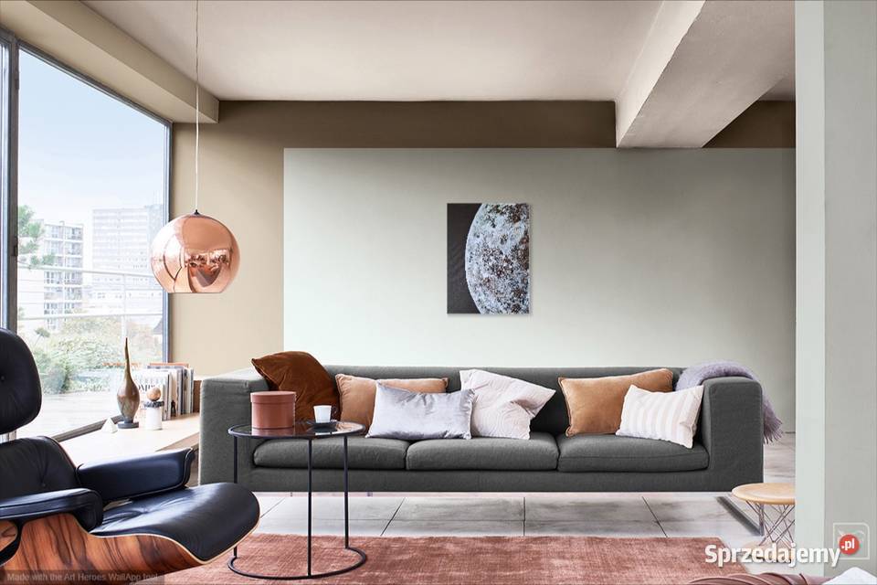 Obraz Księżyc księżycowy pejzaż kosmiczny obraz śląskie Katowice sprzedam