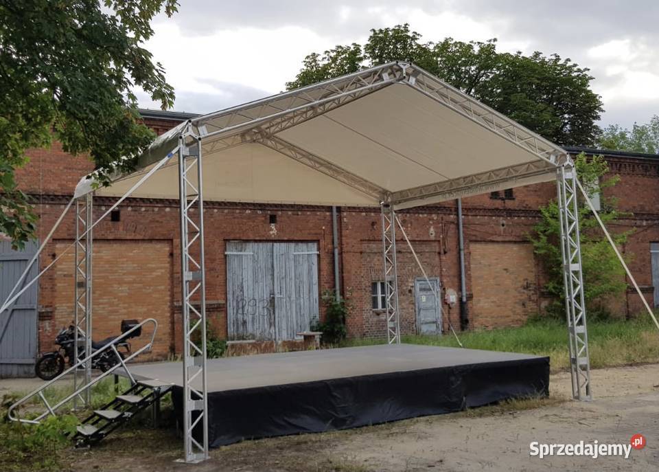 Scena 7x5m estrada zadaszenie sceniczne wynajem wielkopolskie Poznań