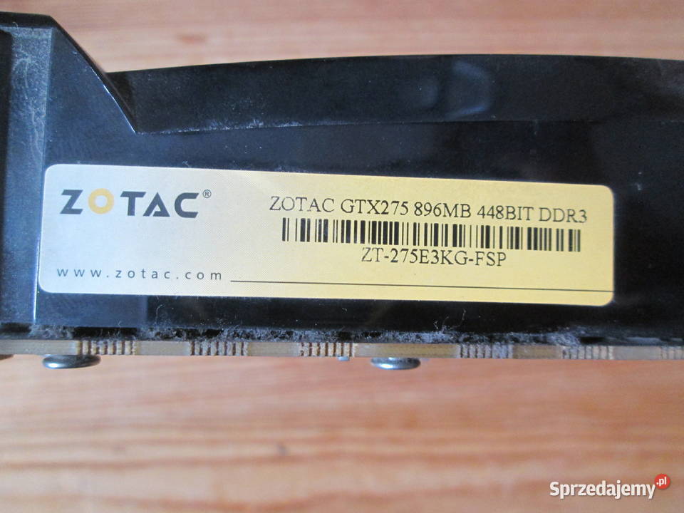 Karta graficzna GeForce ZOTAC GTX 275 Ostrów Wielkopolski