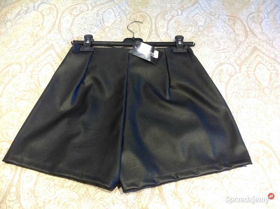 Spódnico Spódniczko Spodenki Skórzane Czarne Nowa Sól