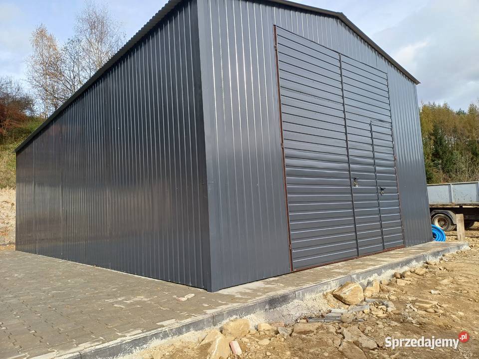 GRAFITOWY Garaż Blaszany Garaże Blaszane Magazyn blacha Sprzedaż sprzedam