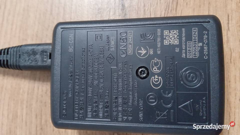 Ładowarka aparatu Sony BCCSNoryginalna sprzedam