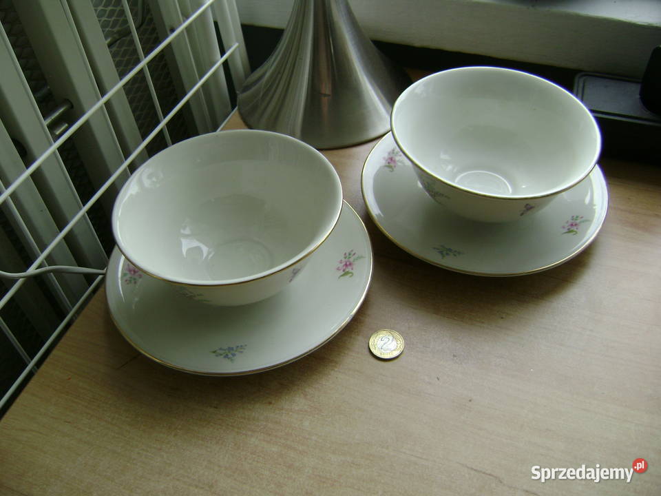 Starocie z PRL Porcelana ELFENBEIN Zestaw 2 Gdynia