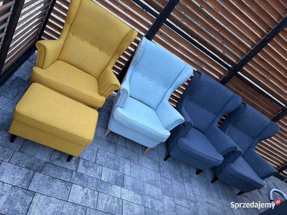 Fotel uszak szary Góra Bałdrzychowska-Kolonia