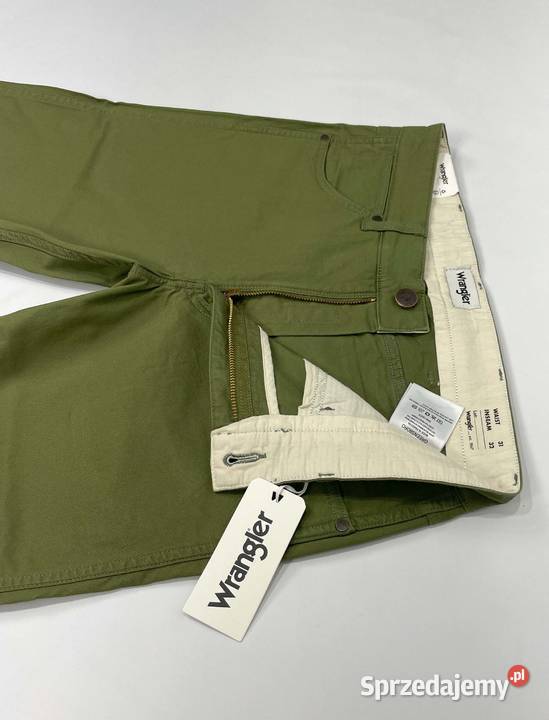 Spodnie męskie Wrangler Greensboro 803 Olive W31 Gdańsk