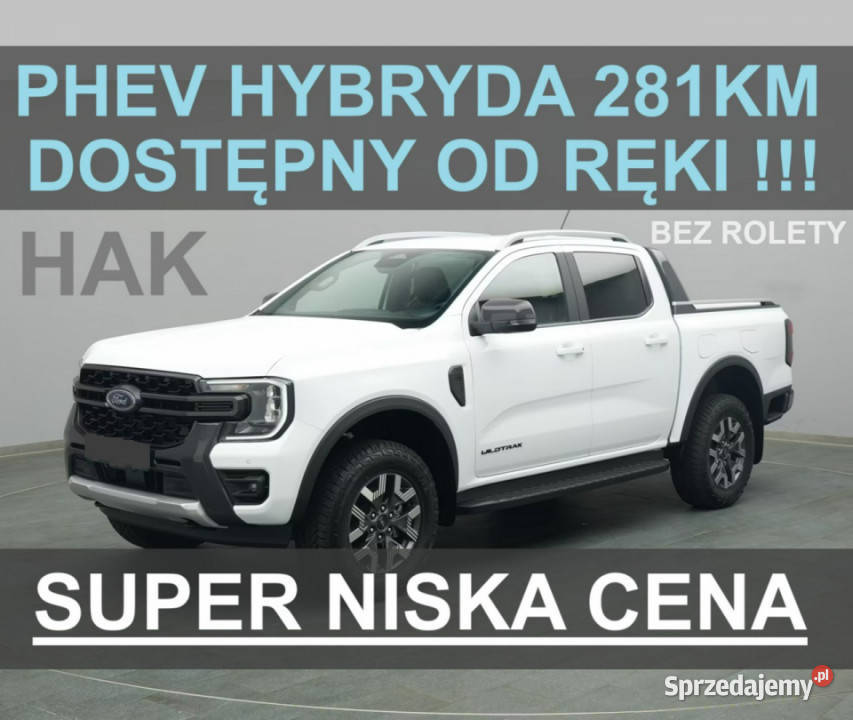Ford Ranger 23 PHEV Hybryda Duży Rabat Niska elektrochrom. lusterko wst. Szczecinek