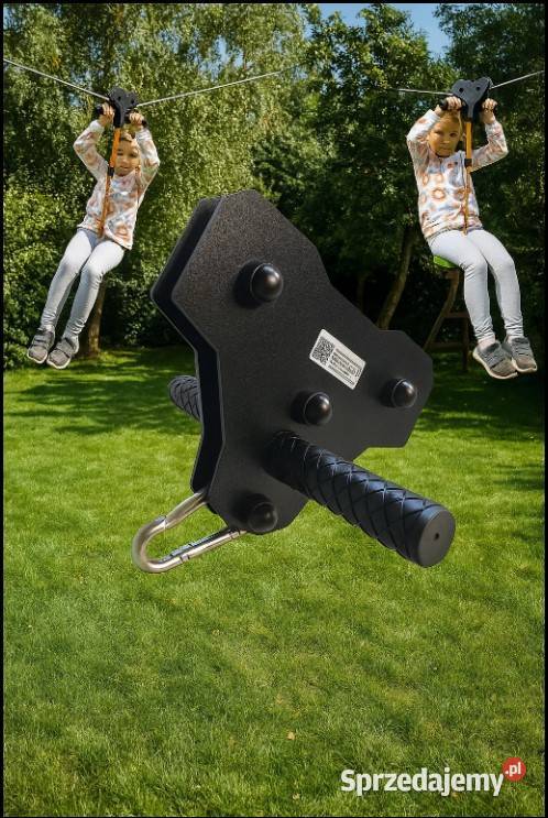 Tyrolka zjazd park linowy solidny ogrodowy