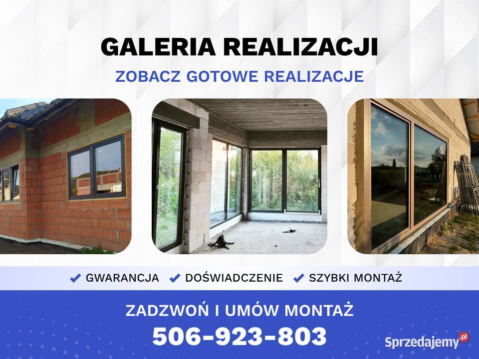 NOWE OKNA Z MONTAŻEM Darmowy Pomiar i Transport Włoszczowa