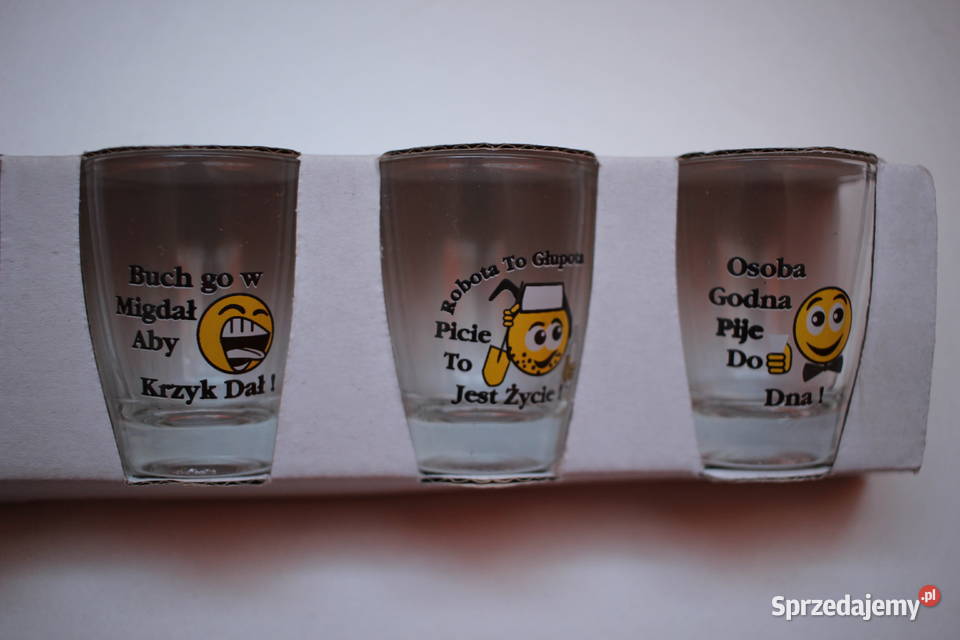 Kieliszki zestaw wódki komplet urodziny prezent Toruń