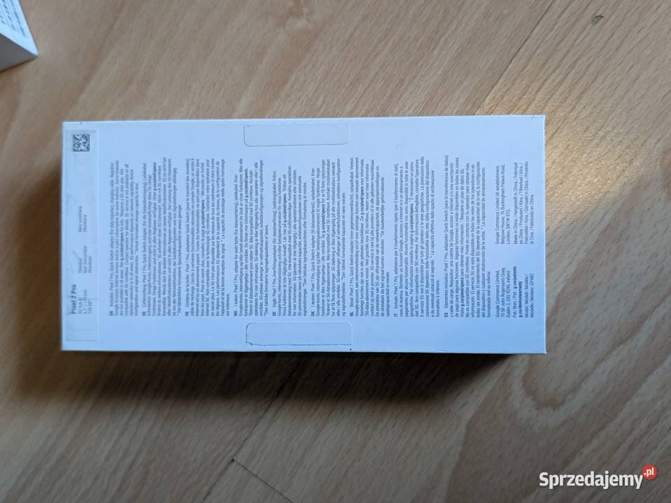 Pudełko Google Pixel 7 Pro 128 GB Obsidian Gdynia