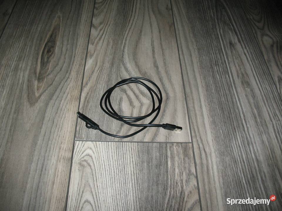 Kabel przewód USB 1 m czarny Chorzów sprzedam