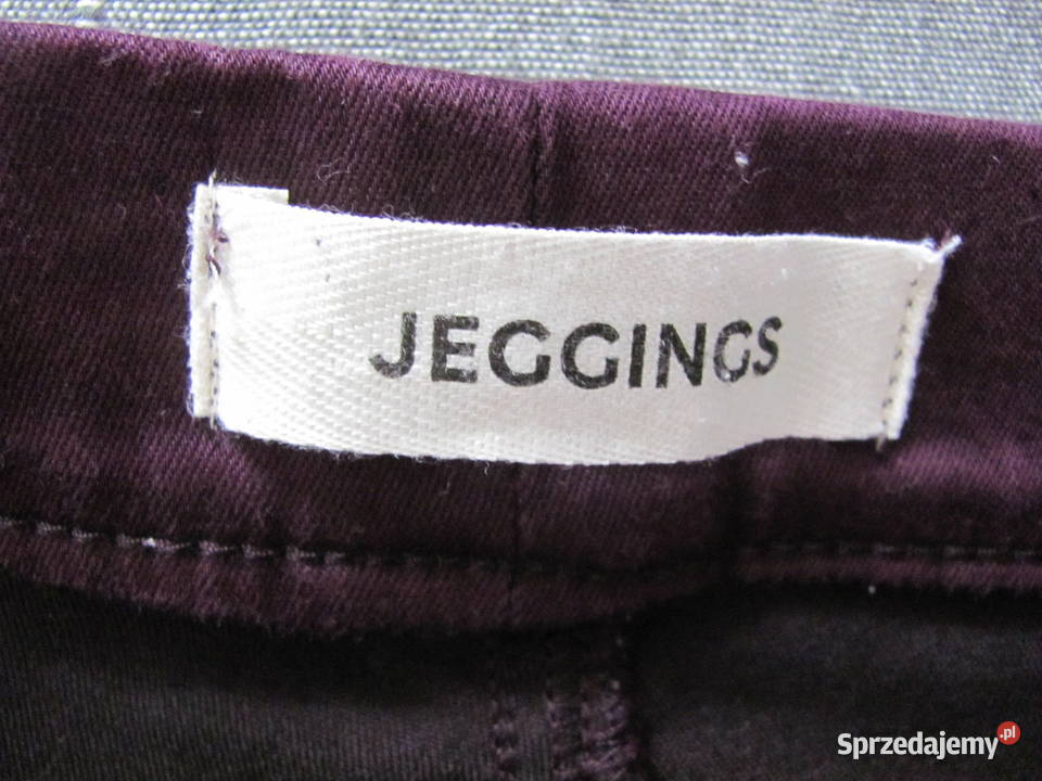 JEGGINGS purple purpurowe S