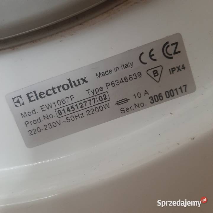 Pralka Electrolux EW1067F wyprodukowana we