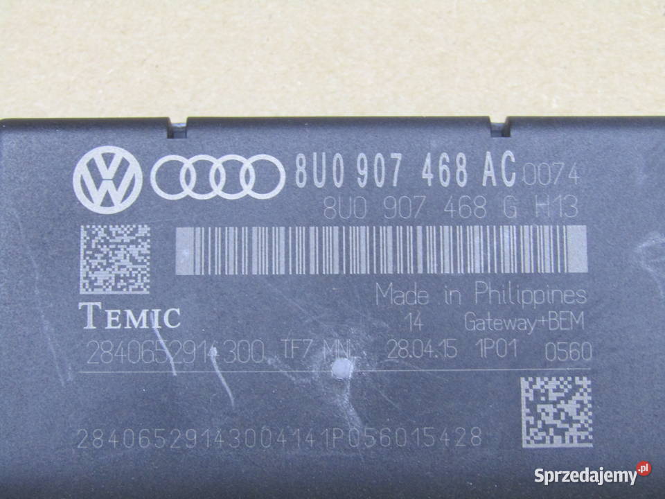 MODUŁ GATEWAY AUDI A1 8X 8U0907468AC Mysłaków sprzedam
