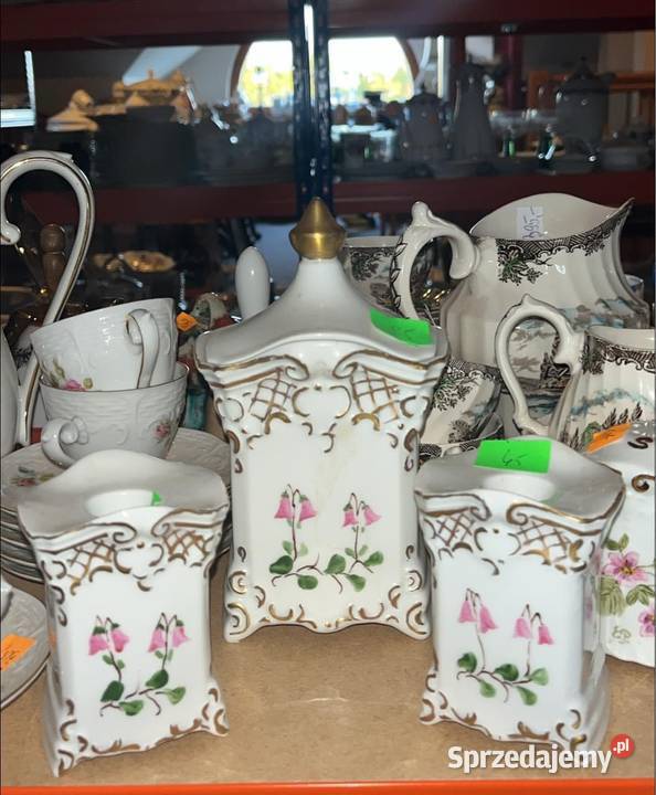 Dzbanek duży mlecznik Ręcznie malowana biała Gdańsk sprzedam