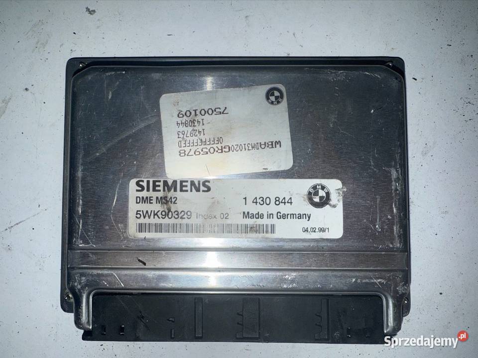 STEROWNIK BMW E39 1430844 5WK90329 MS42 Ostrów Wielkopolski