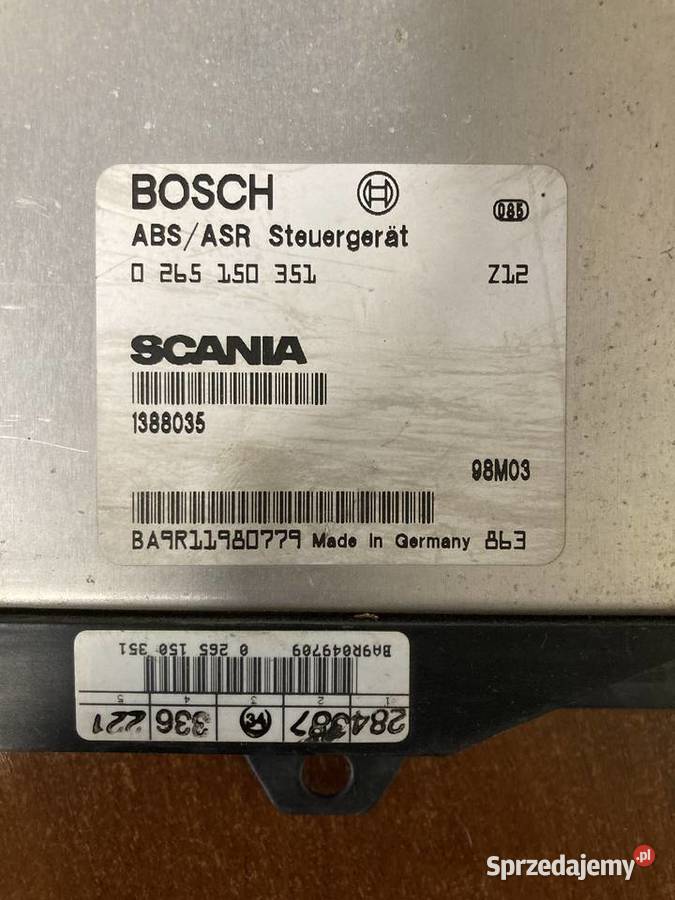 Sterownik Moduł ASR ABS SCANIA BOSCH małopolskie Łazy