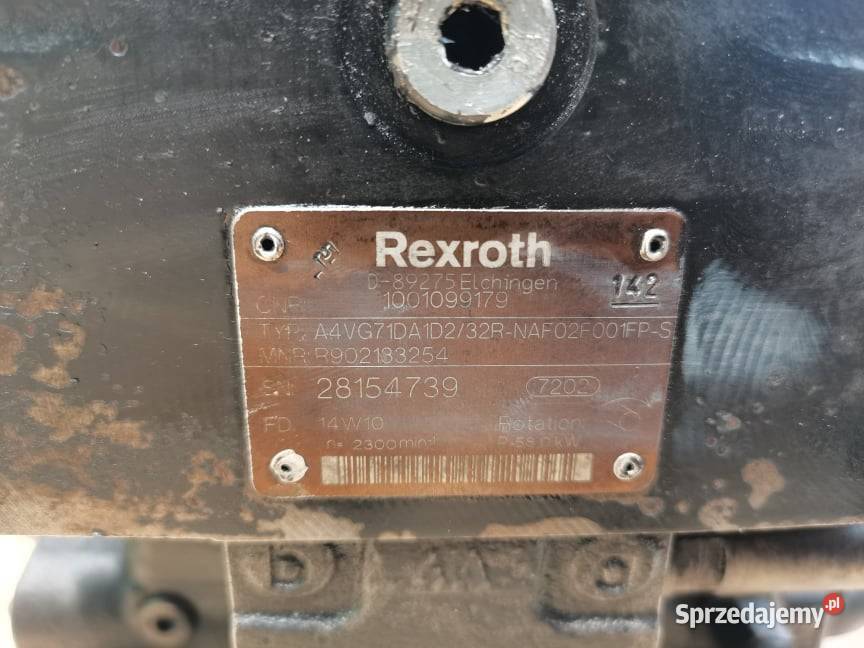 Pompa jazdy Deutzfahr Agrovector Rexroth Wilkowo