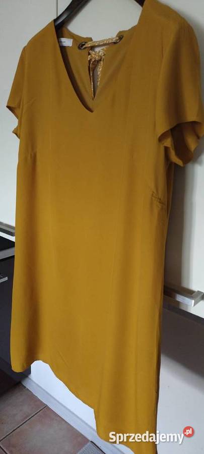 Sukienka w kolorze musztardowym lubelskie Lublin