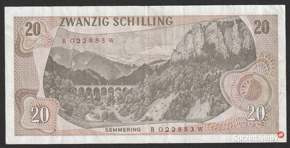 AUSTRIA 20 SCHILLING 1967 CARL RITTER B łódzkie Łódź