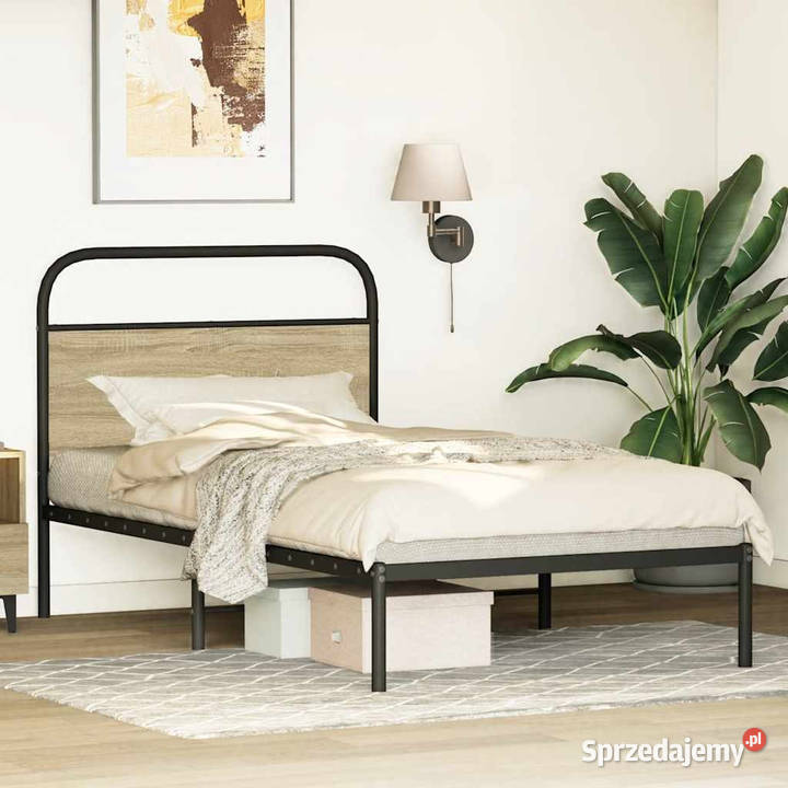 Łóżko bez materaca dąb sonoma 90x190 WM4100250 mazowieckie Warszawa