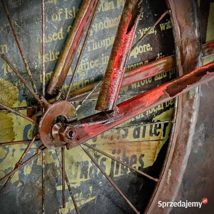 Obraz metalowy 3D LOFT ROWER 1 120x120 Chmielnik