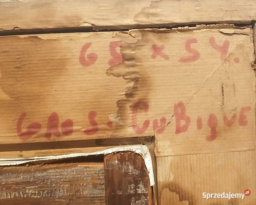Olej na płótnie Bukiet kwiatów podpisany R Pomiechówek