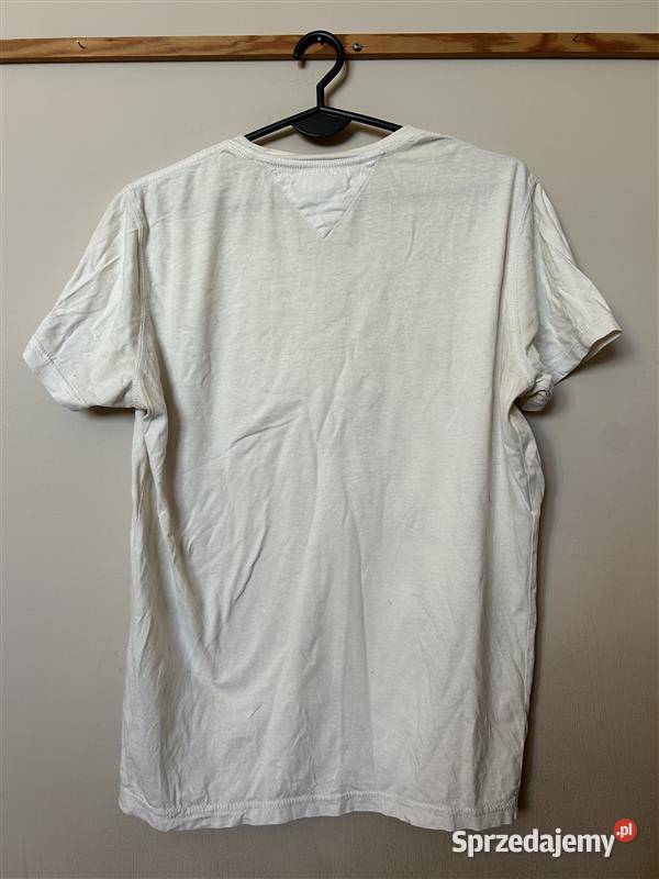 Męska biała koszulka TOMMY HILFIGER M OKAZJA lubelskie Zamość