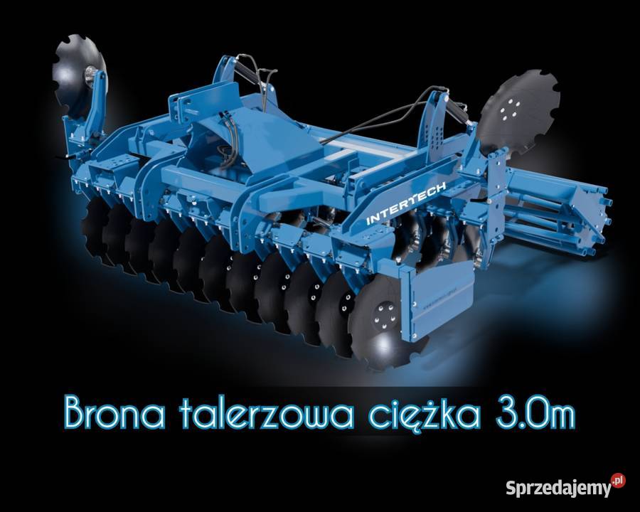 Brona talerzowa ciężka INTERTECH 30m mocna el