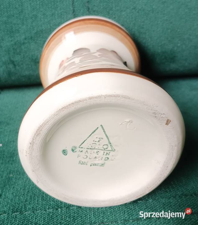 Retro wazon fajans Koło Porcelana i szkło Zbylitowska Góra
