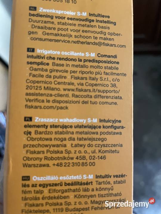 Fiskars zraszacz wahadłowy Zebrzydowice