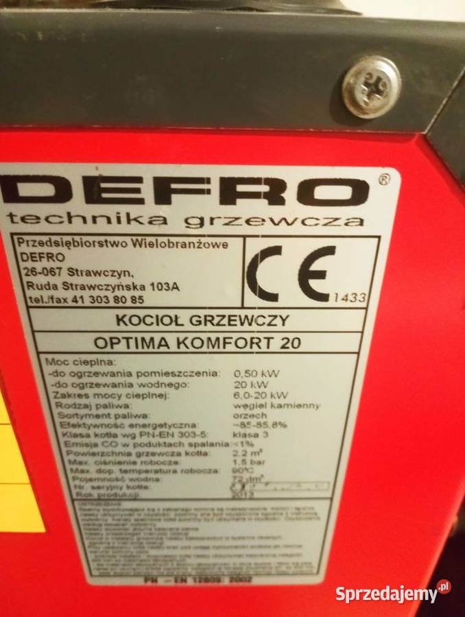 piec defro 20 kw Stalowa Wola