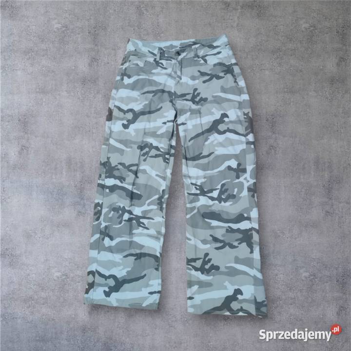 Spodnie z szeroką nogawką moro Spodnie podkarpackie Brzeziny