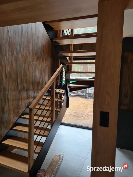 Schody stalowe policzkowe nowoczesne pomorskie Tczew