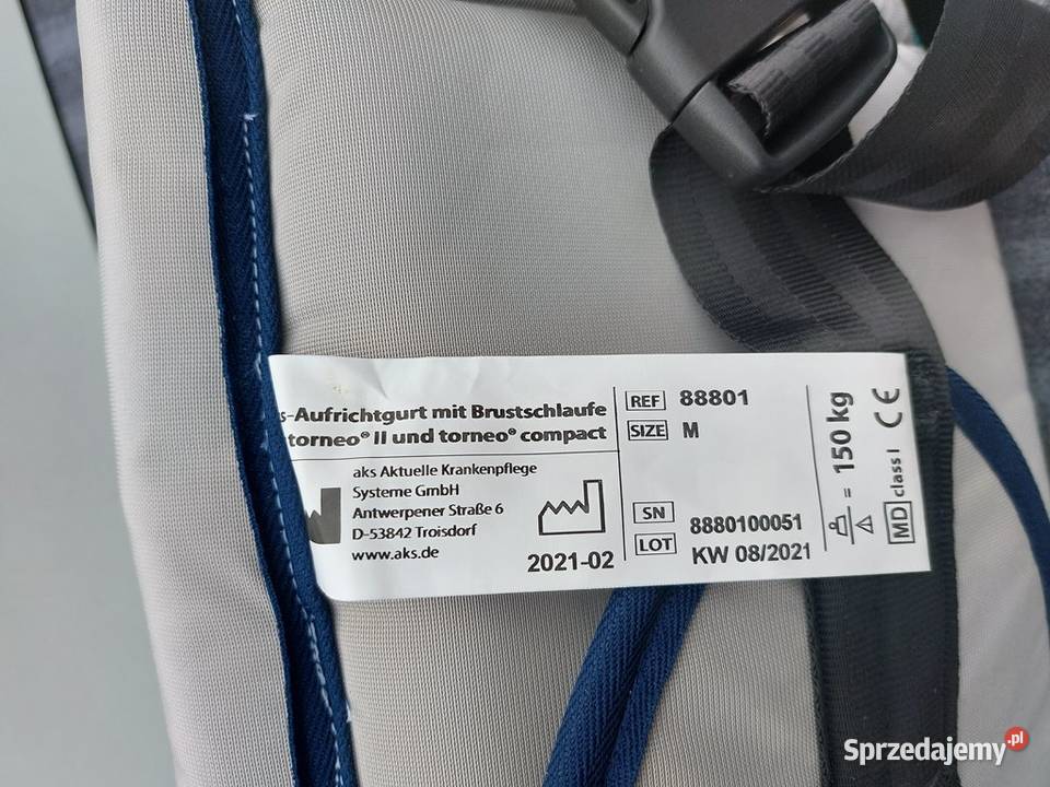 NOWA Chusta uprząż AKS do podnośnika pacjenta M śląskie Zawiercie