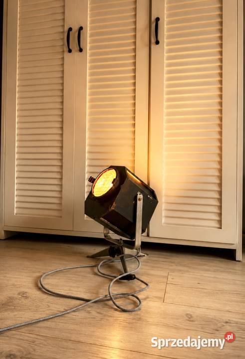 Lampa reflektor teatralny PRL Vintage loft sprzedam