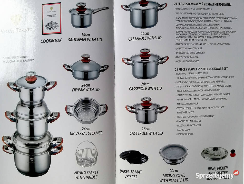 Oryginalne garnki i naczynia kuchenne marki Szczecin sprzedam