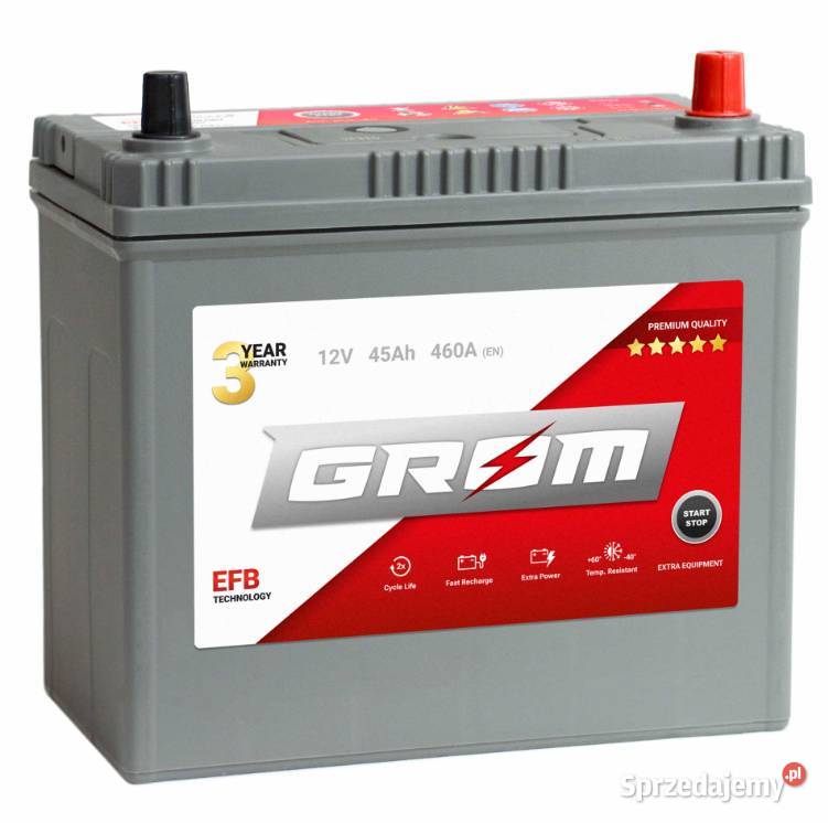 Akumulator 45Ah 460A Grom EFB startstop Japan L