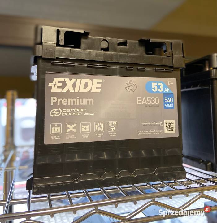 Akumulator Exide Premium 53Ah 540A PRAWY PLUS Piotrków Trybunalski