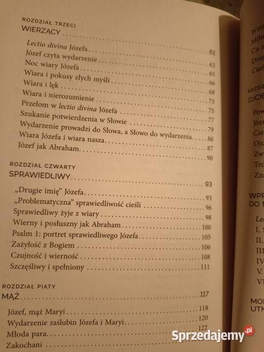 sprawiedliwy Józef książki Warszawa księgarnia sprzedam