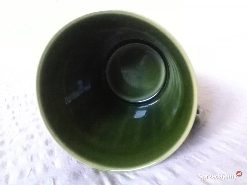 PRUSZKÓW KUBEK ZIELONY porcelit ceramika polska Porcelana i szkło Warszawa