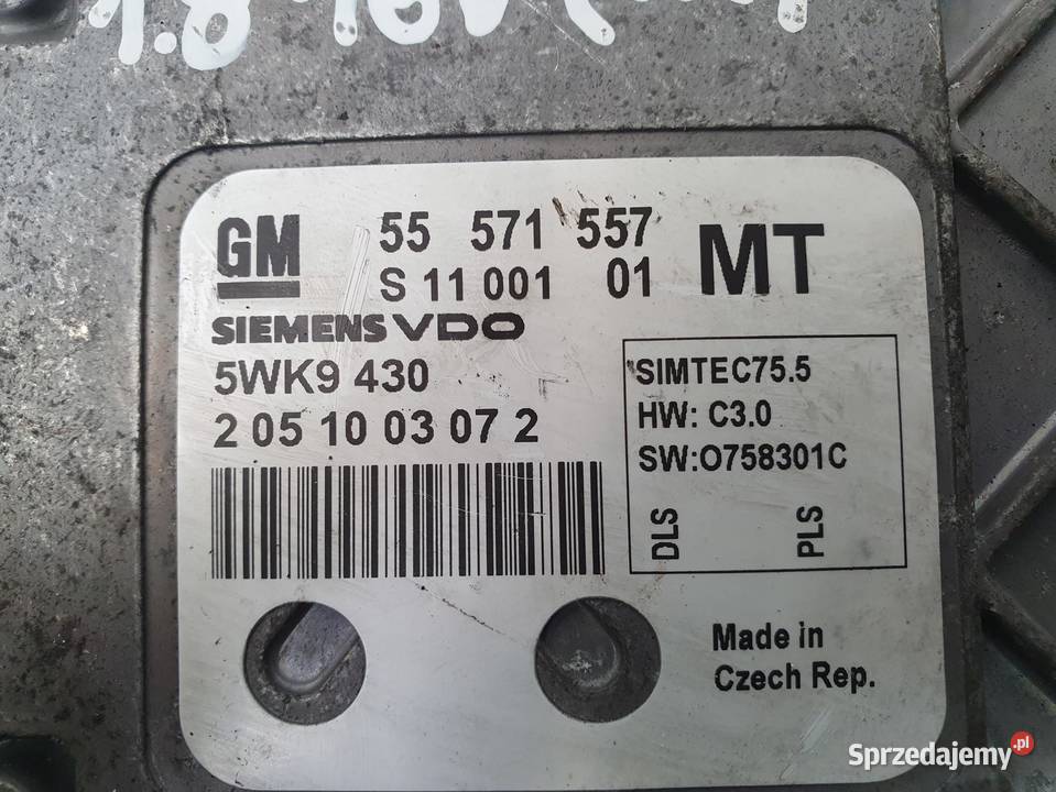 STEROWNIK SILNIKA Opel Astra J 18 16V komputer osobowe Chełm