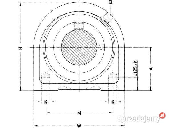 Łożysko stojakowe kpl PSHE17 Kamionna