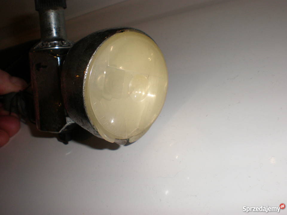 Stara lampa rowerowazabytkowa z dynamemSprawna Części i akcesoria Lipiany