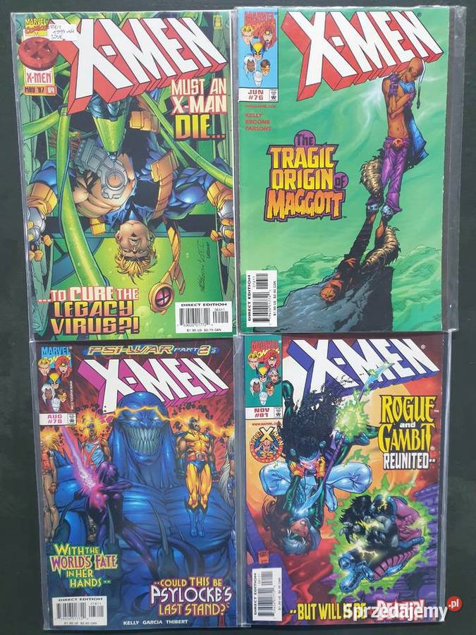 XMen kolekcja 33 oryginalnych komiksów Marvel Amerykańskie Gdynia