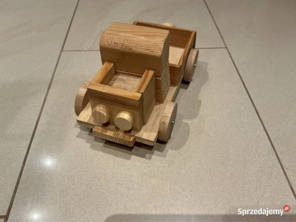 Drewniana CiężarówkaRęczna Robota Nowa Sól