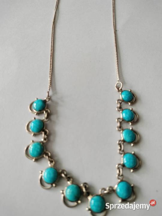 Łańcuszek z turkusami PRL925 Dla kobiet Choszczno sprzedam