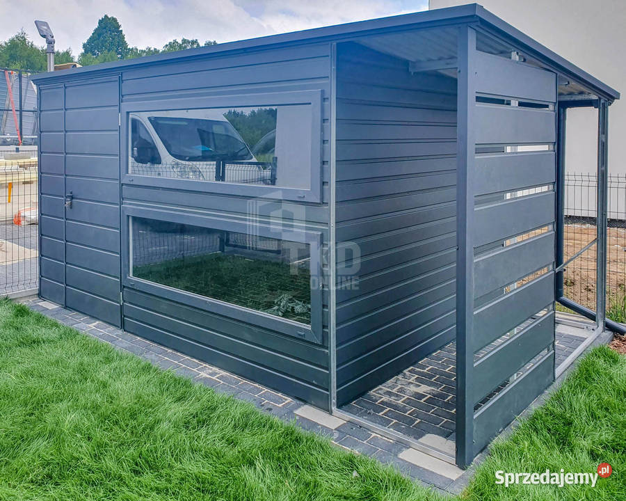 Schowek Domek Ogrodowy 35x2m Wiata 1m 2x Okno Płock